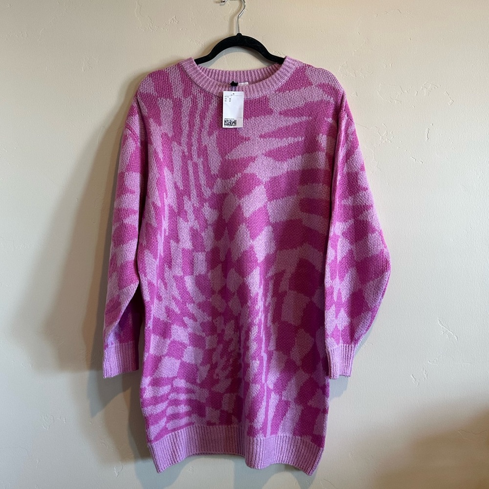 Divided H&M Long Checkered Sweater